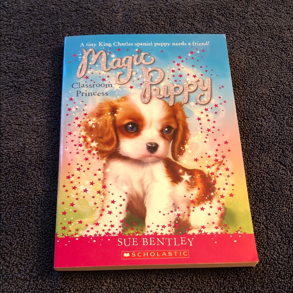 Scholastic Magic Puppy Kids Paperback - Pink, Blue, White